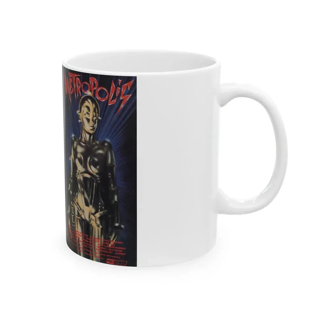 METROPOLIS (VHS COVER) - White Coffee Mug - Go Mug Yourself