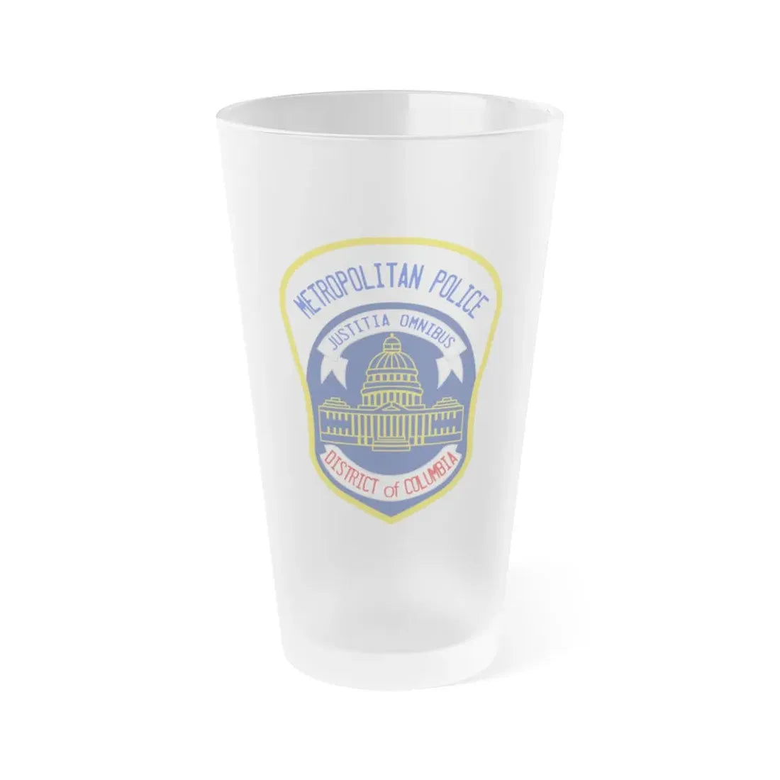 Metropolitan Police Department of the District of Columbia 2 - Frosted Pint Glass 16oz 16oz Frosted - Go Mug Yourself
