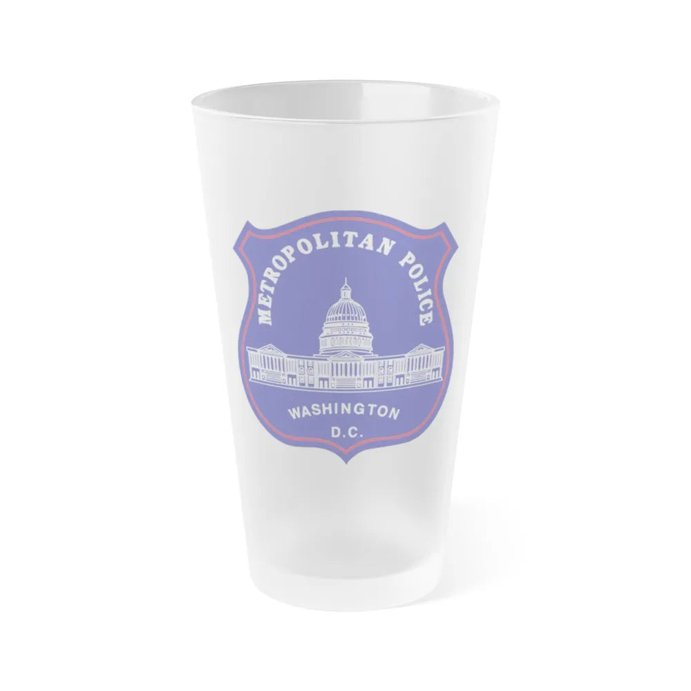 Metropolitan Police Department of the District of Columbia - Frosted Pint Glass 16oz-16oz-Frosted-Go Mug Yourself