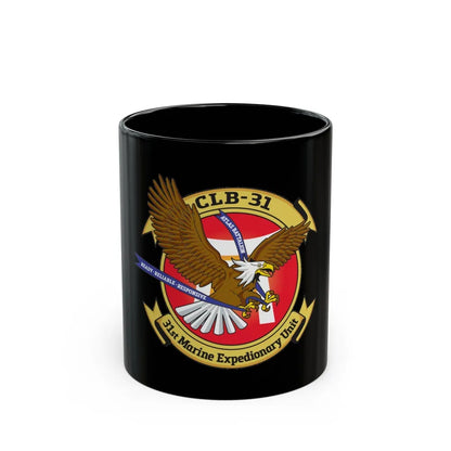 MEU CLB 31 (USMC) Black Coffee Mug-11oz-Go Mug Yourself