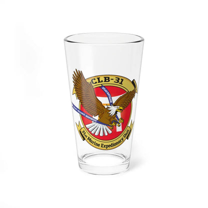 MEU CLB 31 (USMC) Pint Glass 16oz-16oz-Go Mug Yourself