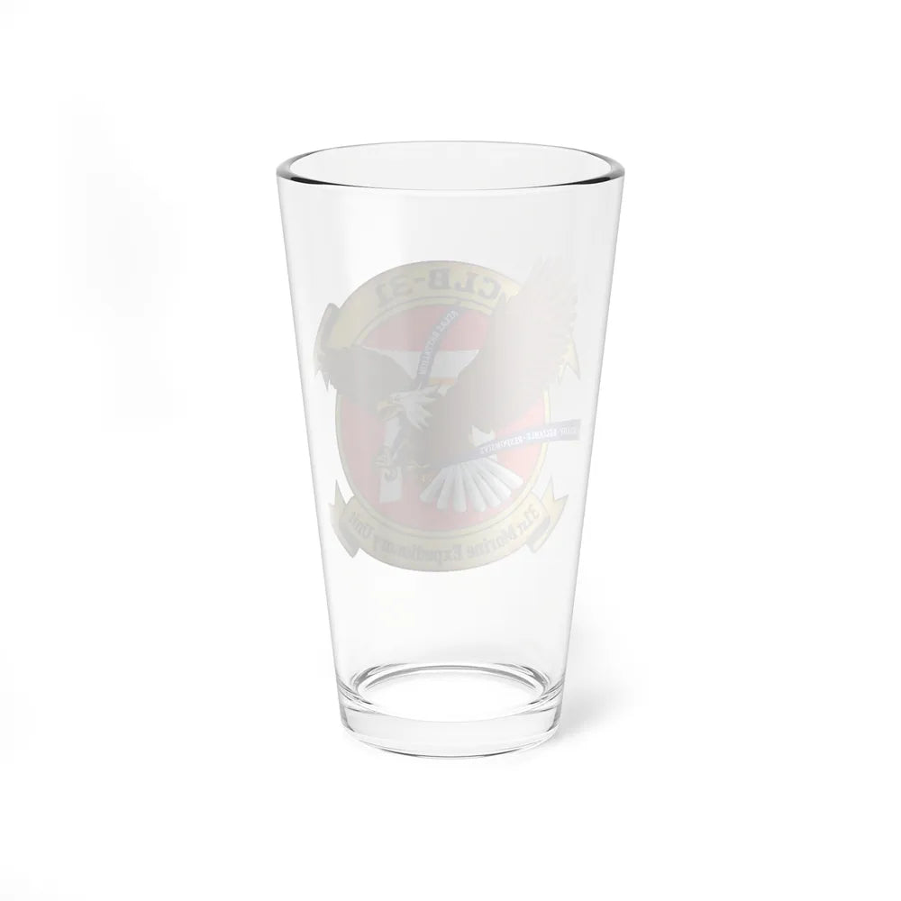 MEU CLB 31 (USMC) Pint Glass 16oz-Go Mug Yourself