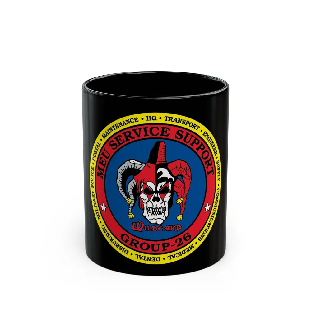 MEU Service Support Group 26 MSSG 26 (USMC) Black Coffee Mug-11oz-Go Mug Yourself