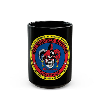 MEU Service Support Group 26 MSSG 26 (USMC) Black Coffee Mug-15oz-Go Mug Yourself