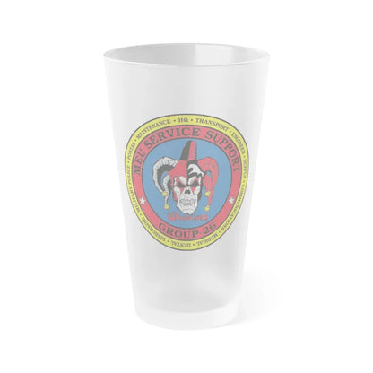 MEU Service Support Group 26 MSSG 26 (USMC) Frosted Pint Glass 16oz Default Title - Go Mug Yourself