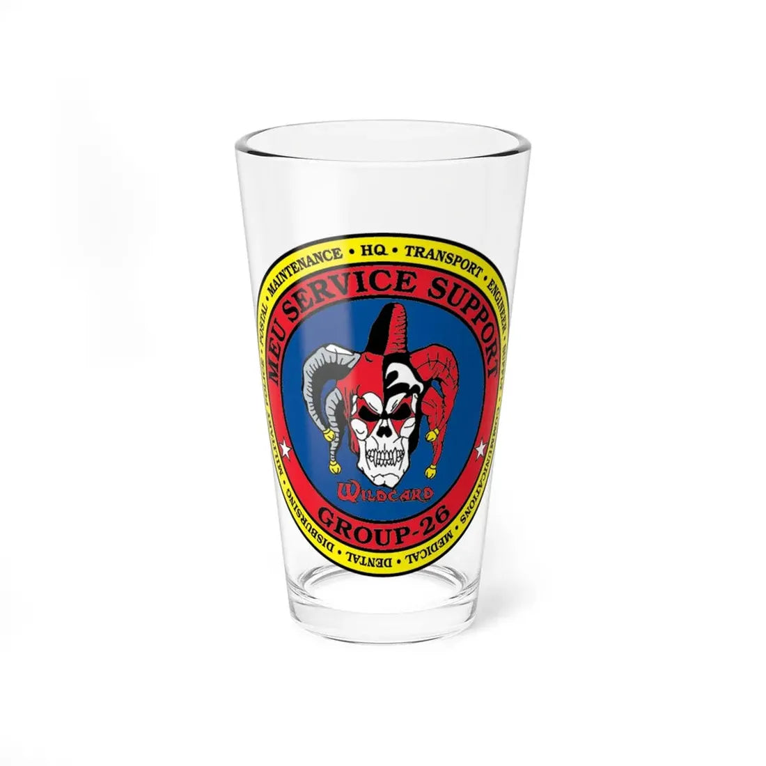 MEU Service Support Group 26 MSSG 26 (USMC) Pint Glass 16oz 16oz - Go Mug Yourself