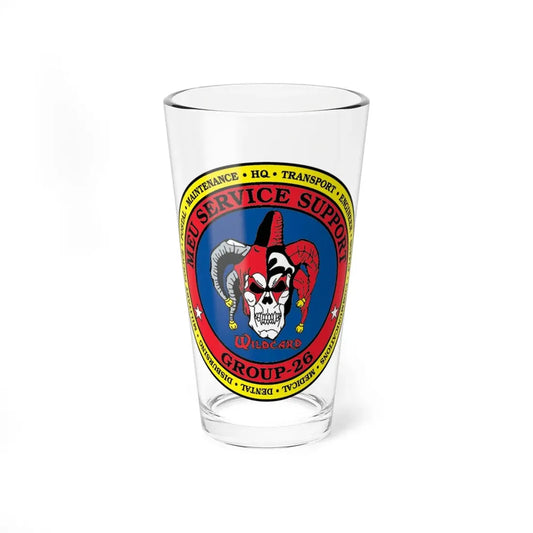 MEU Service Support Group 26 MSSG 26 (USMC) Pint Glass 16oz 16oz - Go Mug Yourself