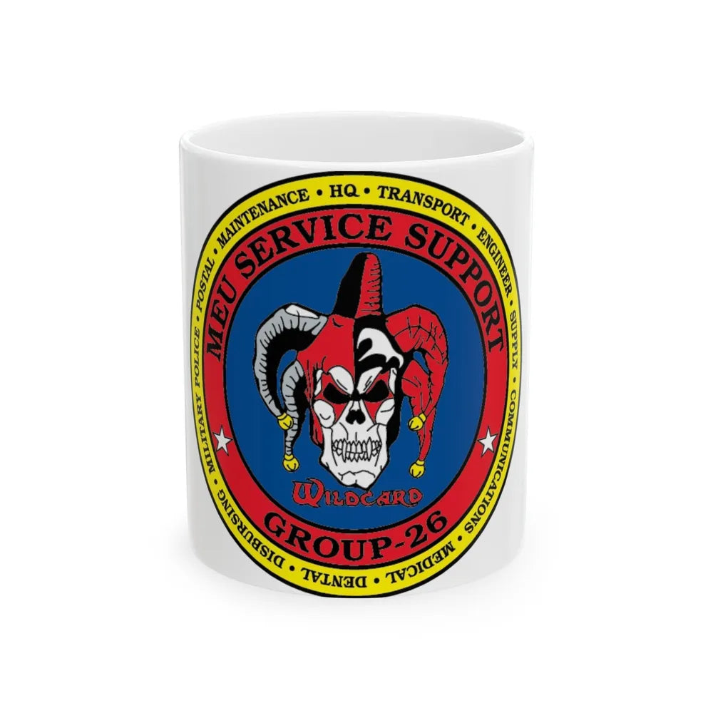 MEU Service Support Group 26 MSSG 26 (USMC) White Coffee Mug-11oz-Go Mug Yourself