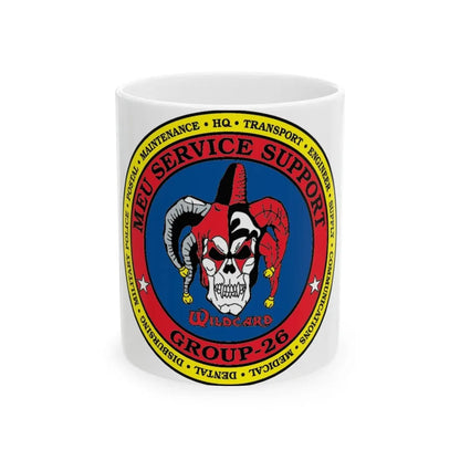 MEU Service Support Group 26 MSSG 26 (USMC) White Coffee Mug 11oz - Go Mug Yourself