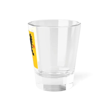 Meuble drapeaux Famille Masson dEcublens (Switzerland) Shot Glass 1.5oz - Go Mug Yourself