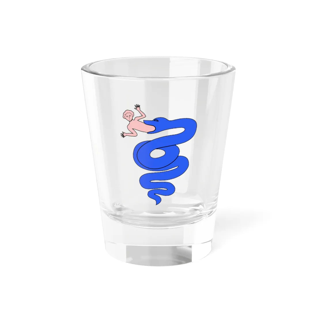 Meuble héraldique Guivre (Italy) (Coat of Arms) Shot Glass 1.5oz 1.5oz - Go Mug Yourself