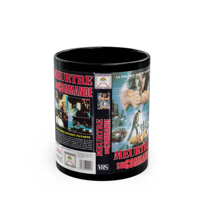 MEURTRE SUR COMMANDE (VHS COVER) - Black Coffee Mug-11oz-Go Mug Yourself