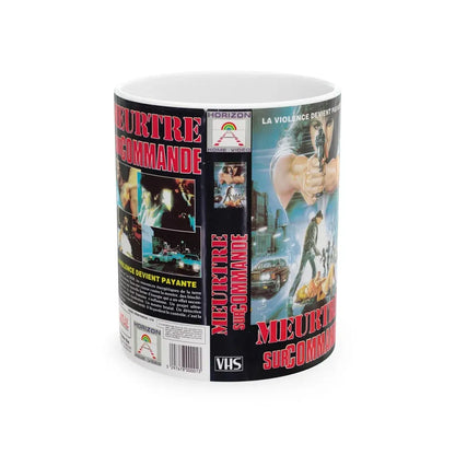 MEURTRE SUR COMMANDE (VHS COVER) - White Coffee Mug 11oz - Go Mug Yourself