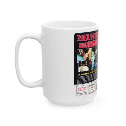 MEURTRE SUR COMMANDE (VHS COVER) - White Coffee Mug - Go Mug Yourself