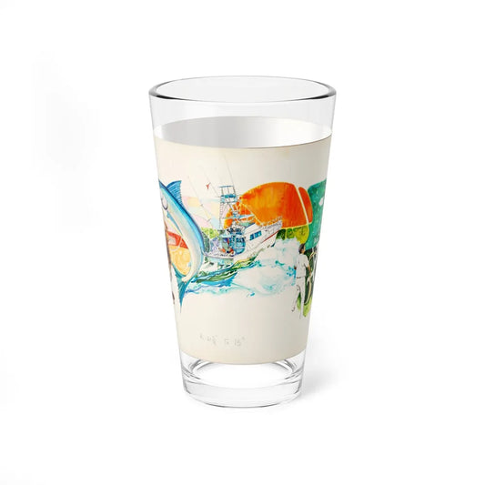 Mexican Montage (Magazine Illustration) Pint Glass 16oz-16oz-Go Mug Yourself