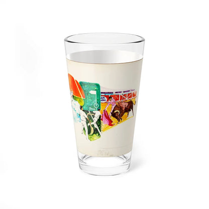 Mexican Montage (Magazine Illustration) Pint Glass 16oz-Go Mug Yourself