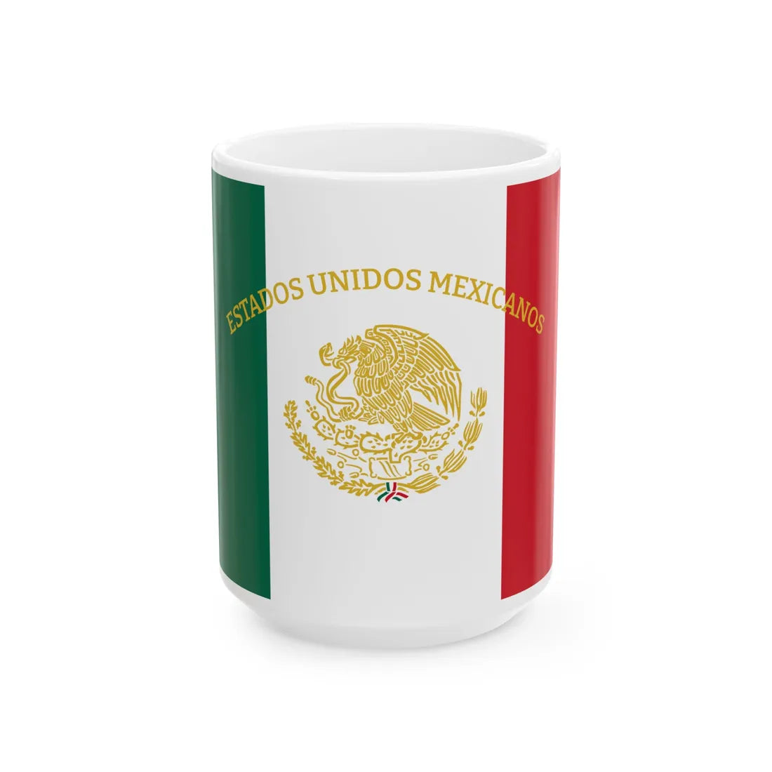 Mexican Presidential Standard (Mexico) White Coffee Mug 15oz - Go Mug Yourself
