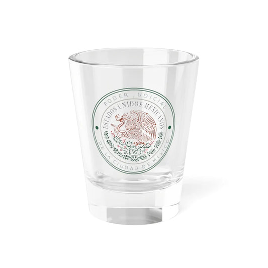 Mexico City Judiciary Emblem (Costa Rica) (Coat of Arms) Shot Glass 1.5oz 1.5oz - Go Mug Yourself
