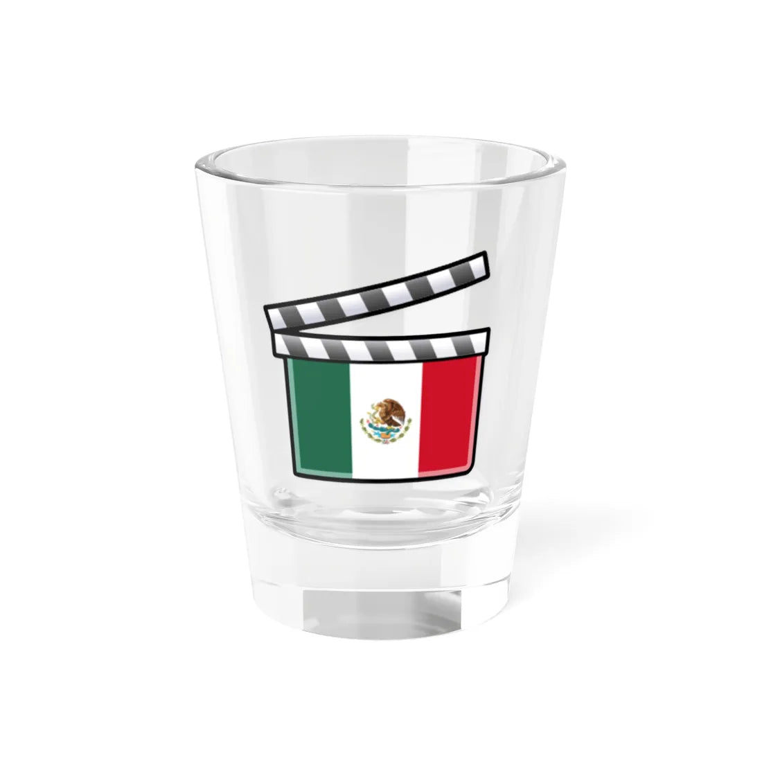 Mexico film clapperboard (Mexico) Shot Glass 1.5oz 1.5oz - Go Mug Yourself