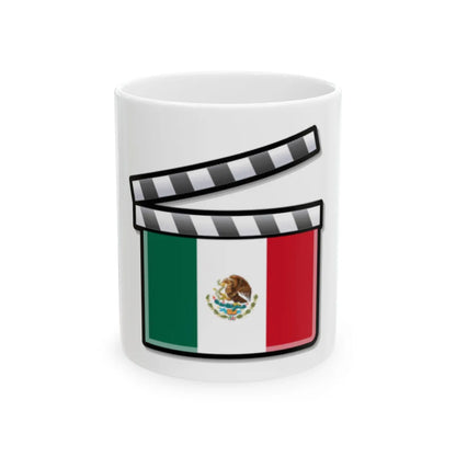 Mexico film clapperboard (Mexico) White Coffee Mug 11oz - Go Mug Yourself