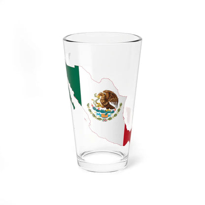 Mexico Flag Map (Mexico) Pint Glass 16oz 16oz - Go Mug Yourself