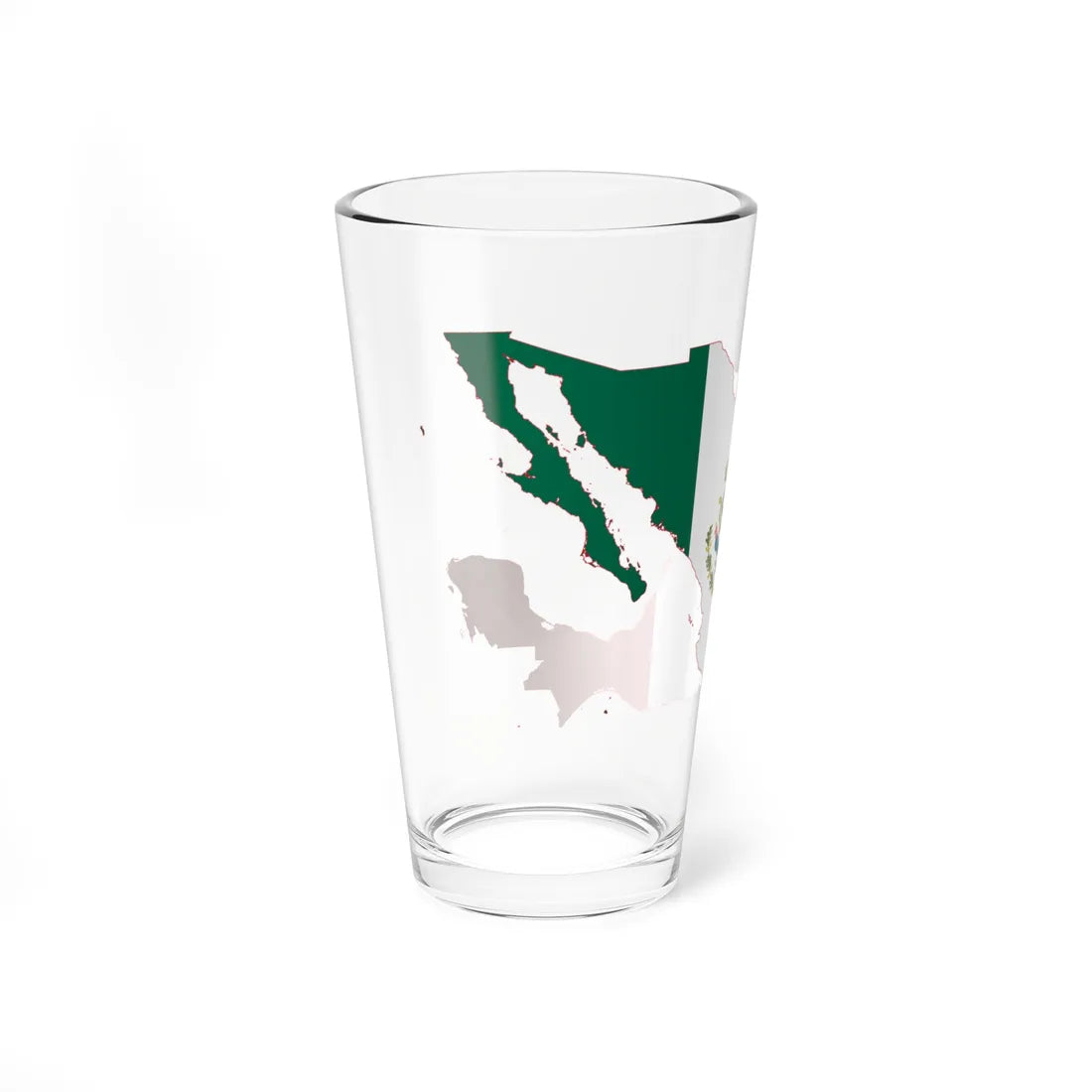 Mexico Flag Map (Mexico) Pint Glass 16oz - Go Mug Yourself