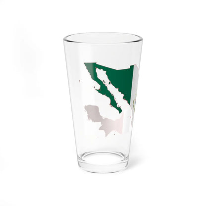 Mexico Flag Map (Mexico) Pint Glass 16oz - Go Mug Yourself
