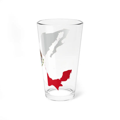 Mexico Flag Map (Mexico) Pint Glass 16oz - Go Mug Yourself