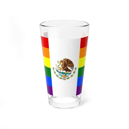 Mexico Gay flag (Mexico) Pint Glass 16oz 16oz - Go Mug Yourself