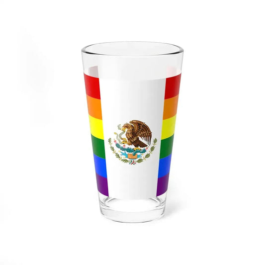 Mexico Gay flag (Mexico) Pint Glass 16oz 16oz - Go Mug Yourself