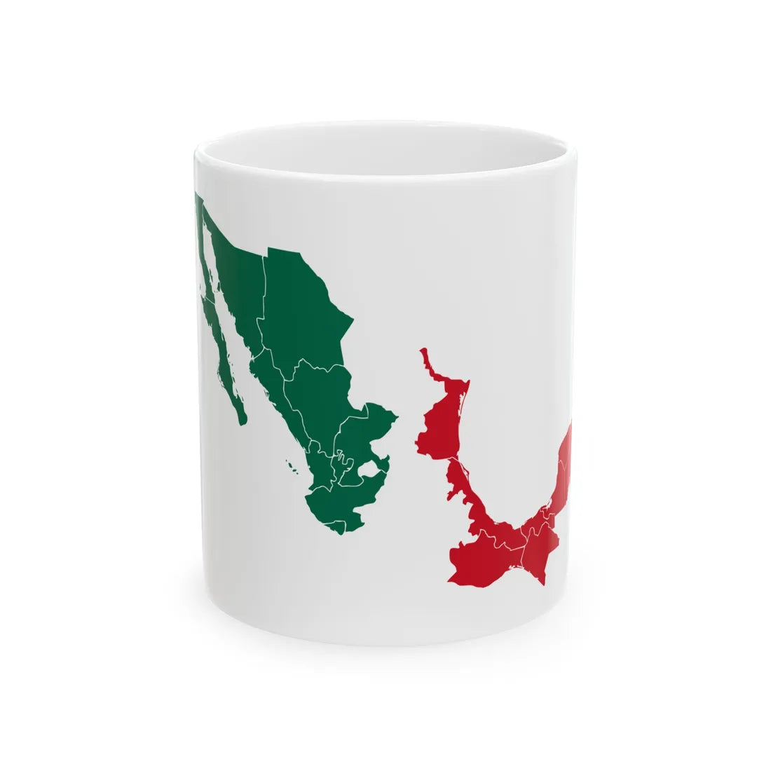 Mexico-geo-stub icon (Mexico) White Coffee Mug 11oz - Go Mug Yourself