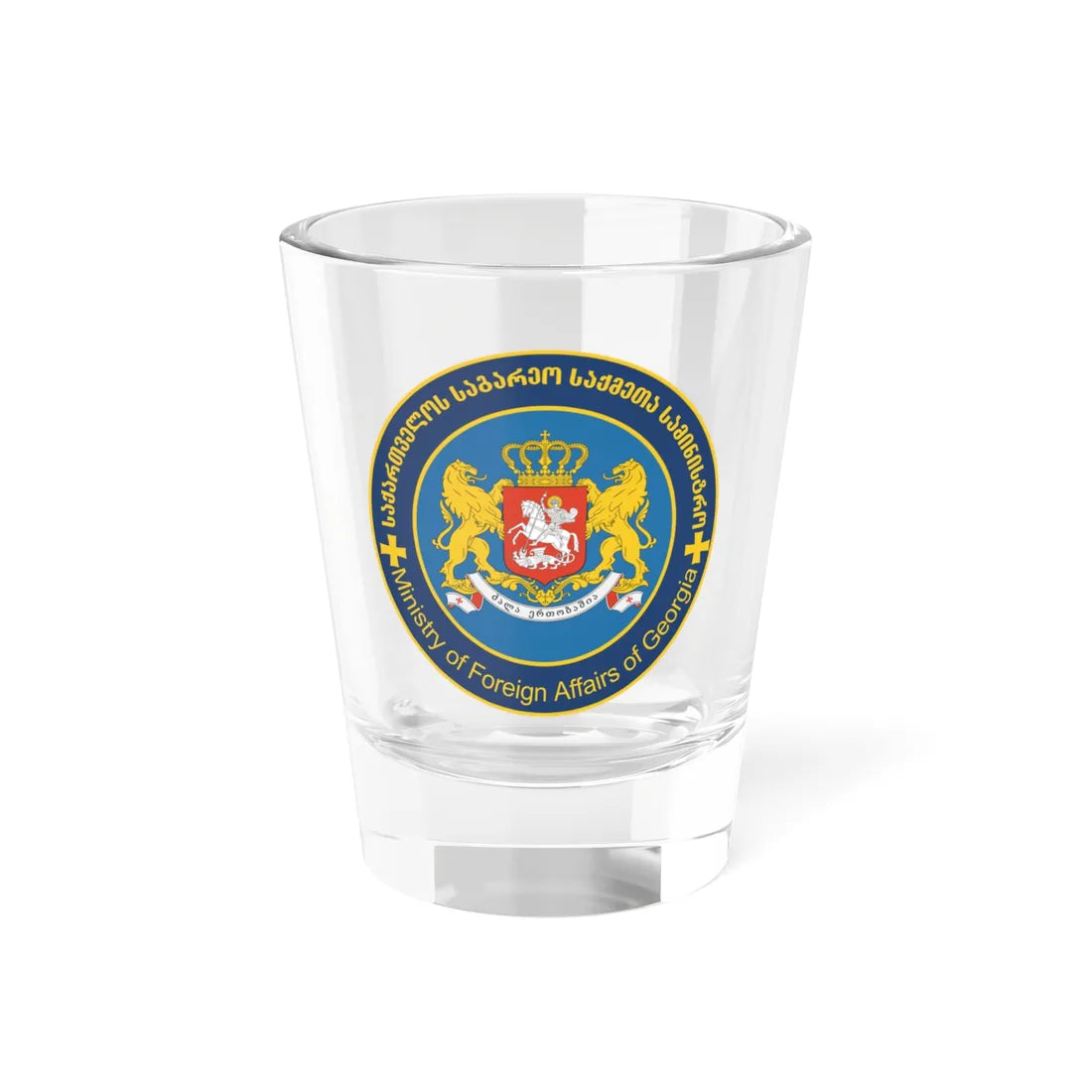 MFA Georgia (Georgia) (Coat of Arms) Shot Glass 1.5oz 1.5oz - Go Mug Yourself