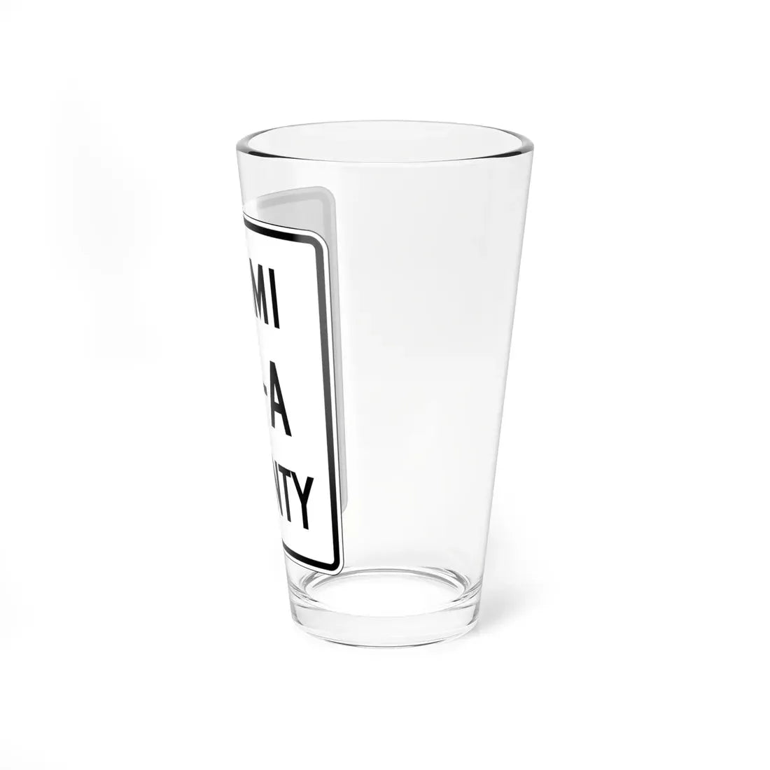 Miami County Route 25A OH (Ohio) (Road Sign) Pint Glass 16oz - Go Mug Yourself