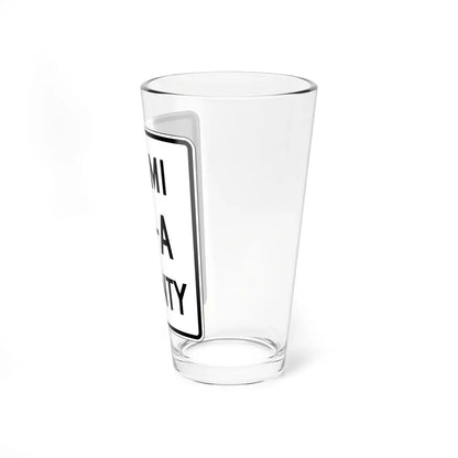 Miami County Route 25A OH (Ohio) (Road Sign) Pint Glass 16oz - Go Mug Yourself