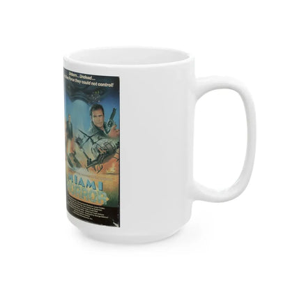 MIAMI HORROR VERSION 2 (VHS COVER) - White Coffee Mug - Go Mug Yourself