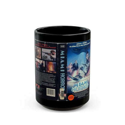 MIAMI HORROR (VHS COVER) - Black Coffee Mug-15oz-Go Mug Yourself