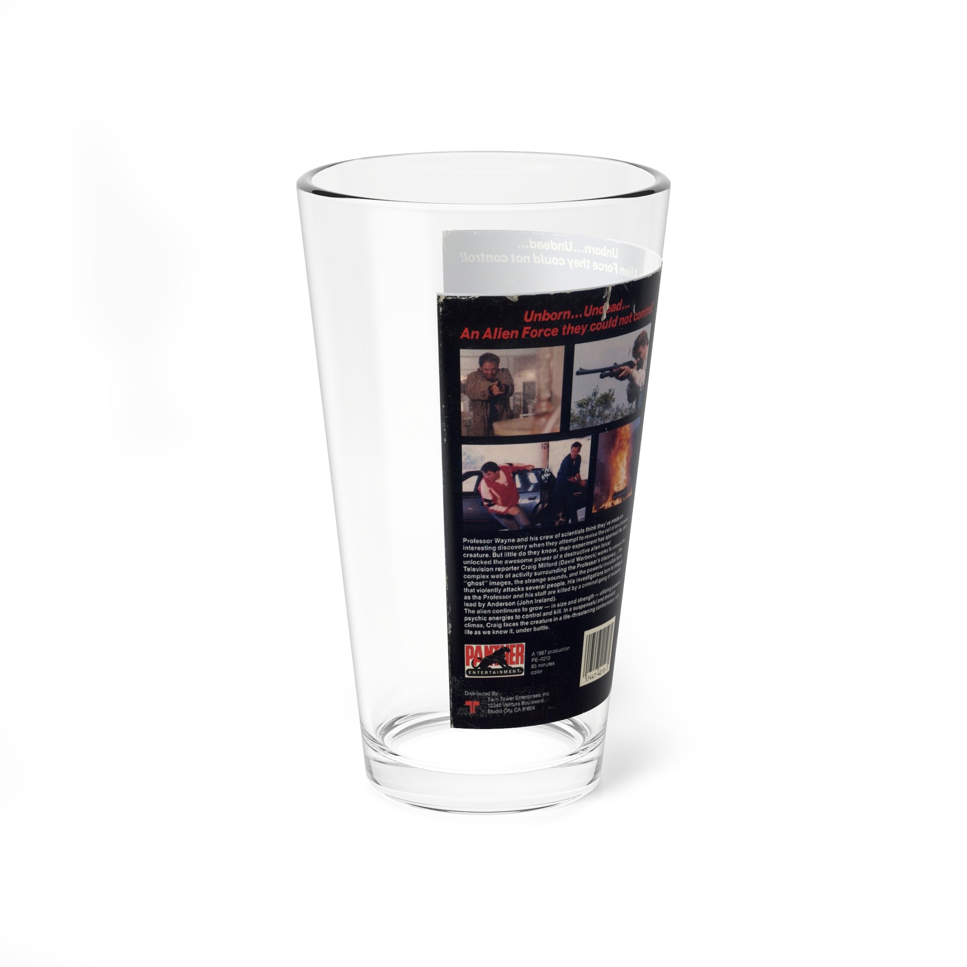 MIAMI HORROR (VHS COVER) Pint Glass 16oz-Go Mug Yourself