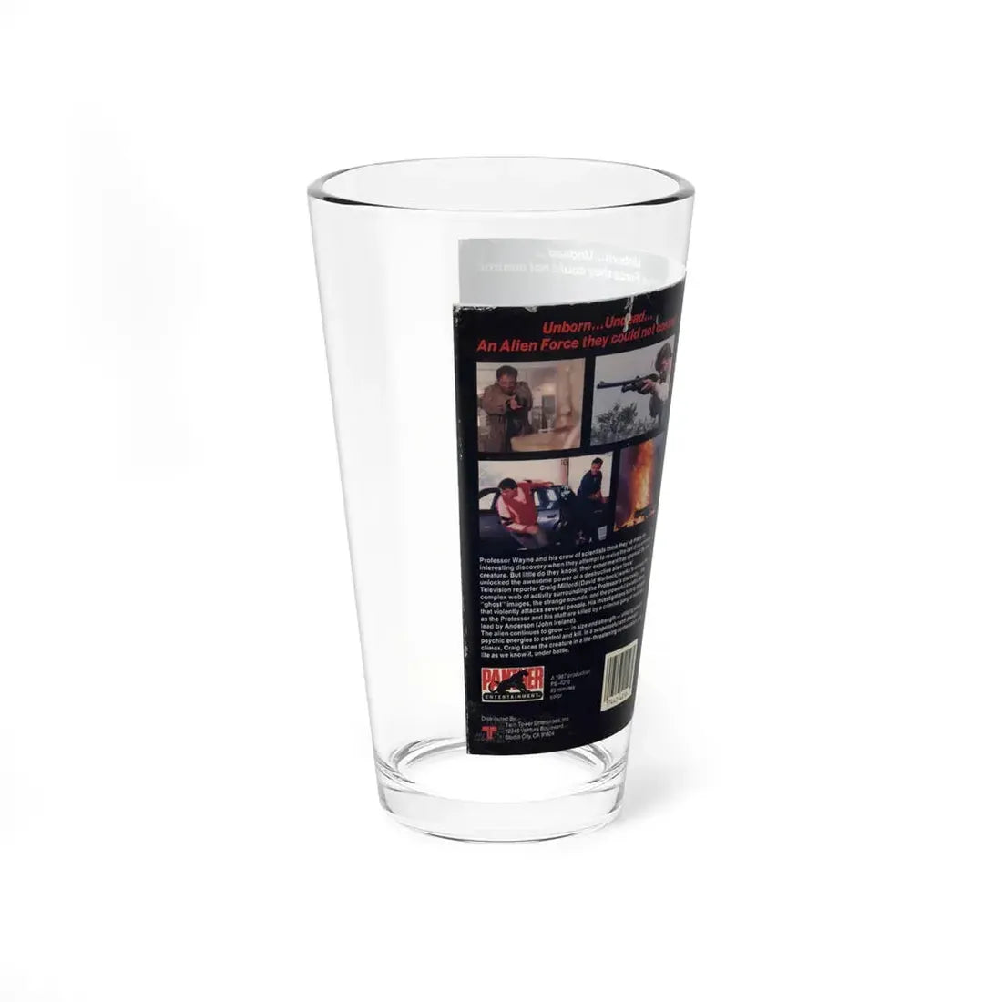 MIAMI HORROR (VHS COVER) Pint Glass 16oz - Go Mug Yourself
