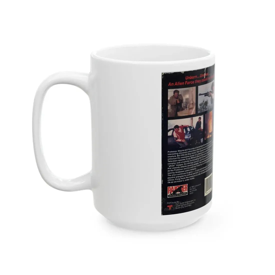 MIAMI HORROR (VHS COVER) - White Coffee Mug - Go Mug Yourself