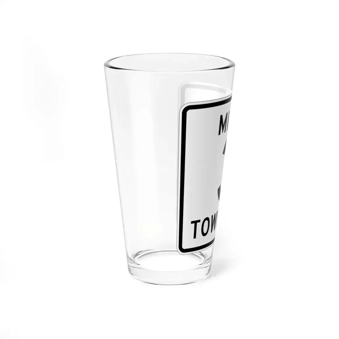 Miami Township Route 3 Logan County Ohio (Ohio) (Road Sign) Pint Glass 16oz - Go Mug Yourself