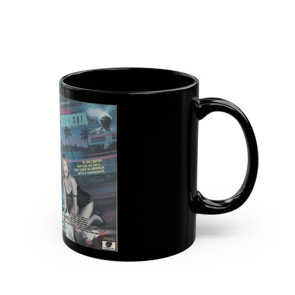 MIAMI VENDETTA (VHS COVER) - Black Coffee Mug-Go Mug Yourself