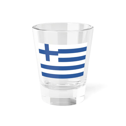 Miaoulis flag (Greece) Shot Glass 1.5oz 1.5oz - Go Mug Yourself