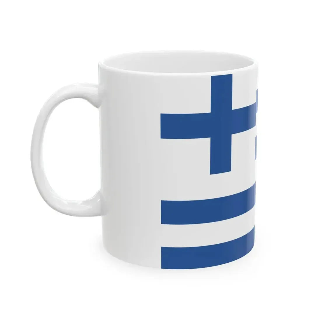Miaoulis flag (Greece) White Coffee Mug - Go Mug Yourself
