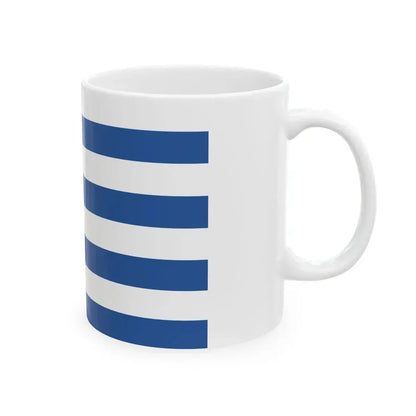 Miaoulis flag (Greece) White Coffee Mug - Go Mug Yourself