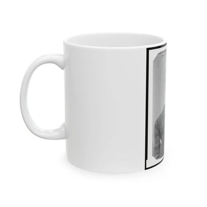 Michael Dunn, Half-Length Portrait, Facing Front (U.S. Civil War) White Coffee Mug-Go Mug Yourself