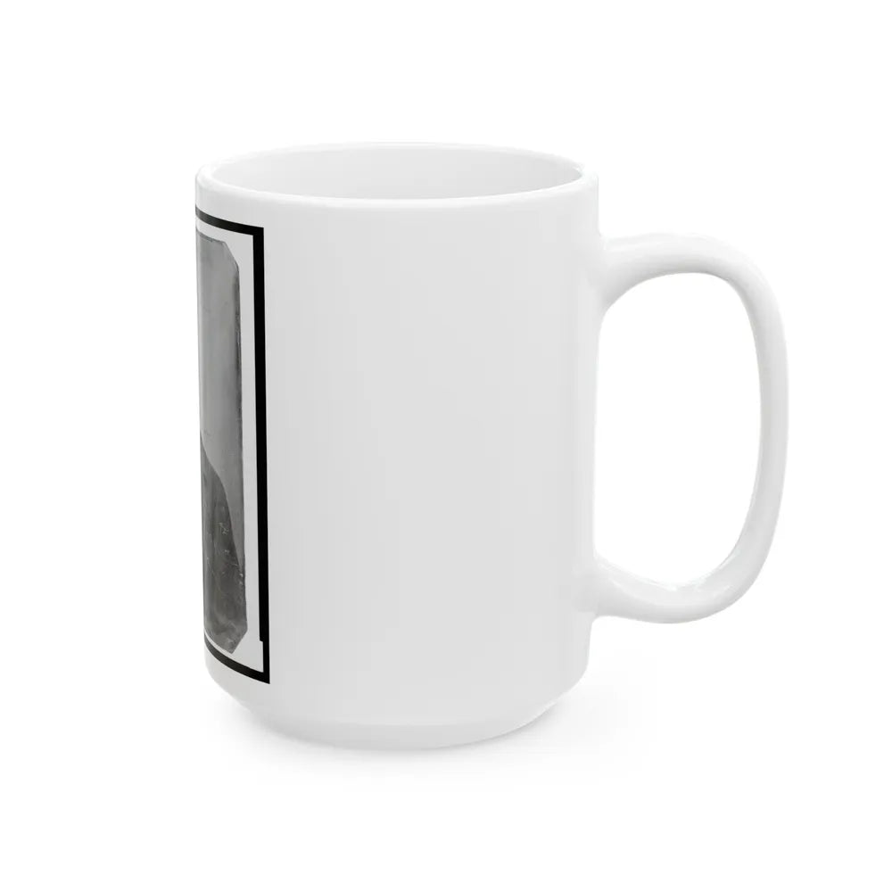 Michael Dunn, Half-Length Portrait, Facing Front (U.S. Civil War) White Coffee Mug-Go Mug Yourself