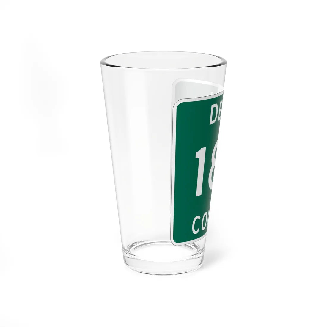 Michigan 186 Delta County (Michigan) (Road Sign) Pint Glss 16oz - Go Mug Yourself