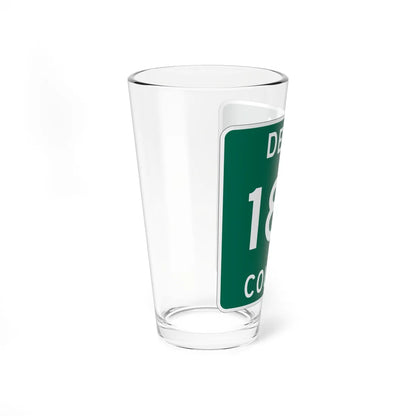 Michigan 186 Delta County (Michigan) (Road Sign) Pint Glss 16oz - Go Mug Yourself