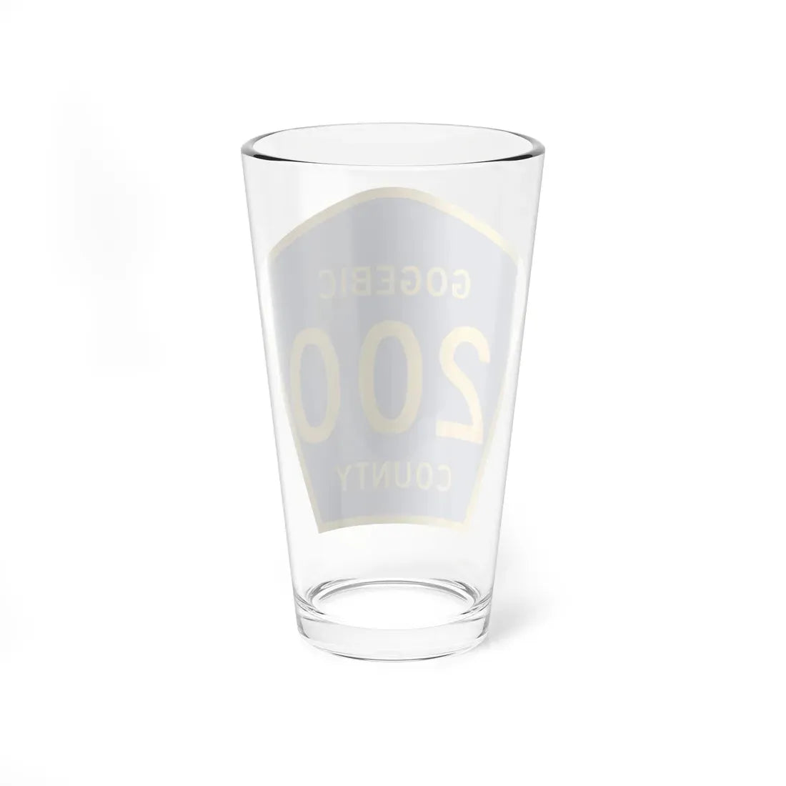Michigan 200 Gogebic County (Michigan) (Road Sign) Pint Glass 16oz - Go Mug Yourself
