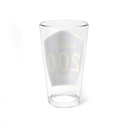Michigan 200 Gogebic County (Michigan) (Road Sign) Pint Glass 16oz - Go Mug Yourself